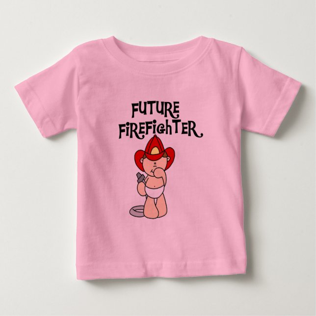 Para Bebê Camiseta e presentes futuros do sapador-bombeiro (Frente)