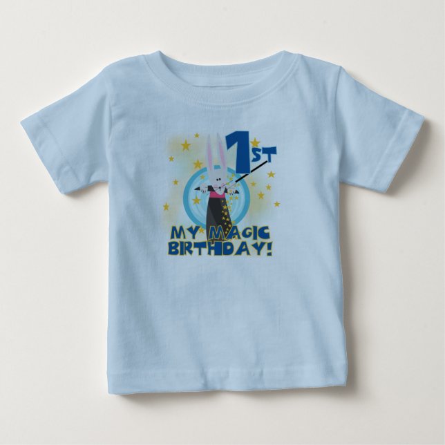 Para Bebê Camiseta e presentes mágicos do primeiro (Frente)