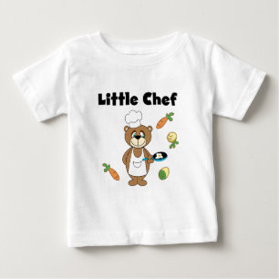 Para Bebê Camiseta e presentes pequenos do cozinheiro chefe