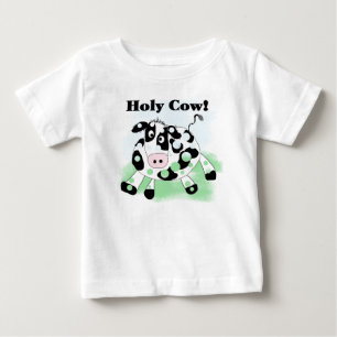 Para Bebê Camiseta e presentes santamente da vaca