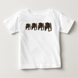 Para Bebê camiseta elefante