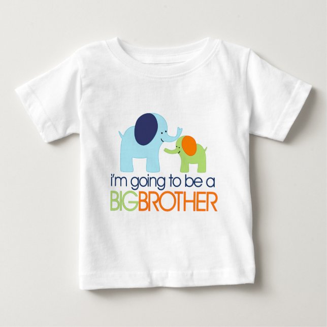 Para Bebê Camiseta Elefante Big Brother (Frente)