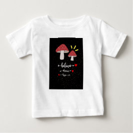 Para Bebê Camiseta engraçada de cogumelo 