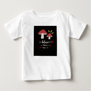 Para Bebê Camiseta engraçada de cogumelo