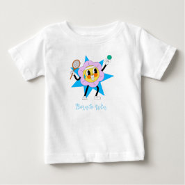Para Bebê Camiseta engraçada de criança de Flor Fofa Jogando