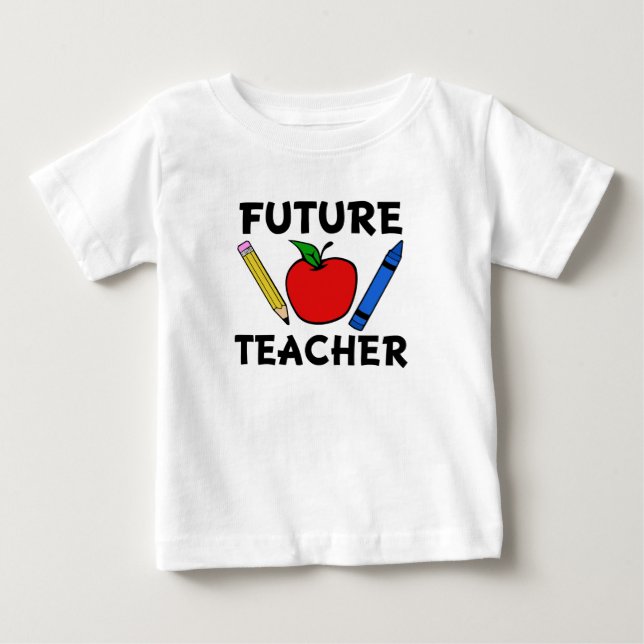 Para Bebê Camiseta engraçada do professor futuro (Frente)