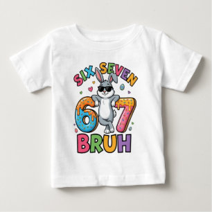 Para Bebê Camiseta engraçada Six Seven 67 Bruh Easter Bunny