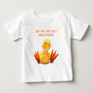Para Bebê Camiseta Engraçado - Texto Personalizado
