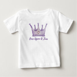 Para Bebê Camiseta Era Uma Vez – Coroa de Princesa Conto de 