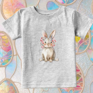Para Bebê Camiseta Eu Amo Coelhinhos