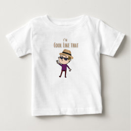 Para Bebê Camiseta Eu sou legal como o papai