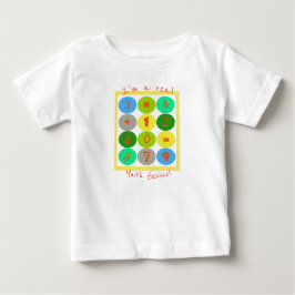 Para Bebê Camiseta Eu Sou um Verdadeiro Gênio da Matemática 