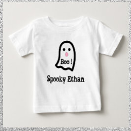 Para Bebê Camiseta Fantasma Ghost Boo Bonito