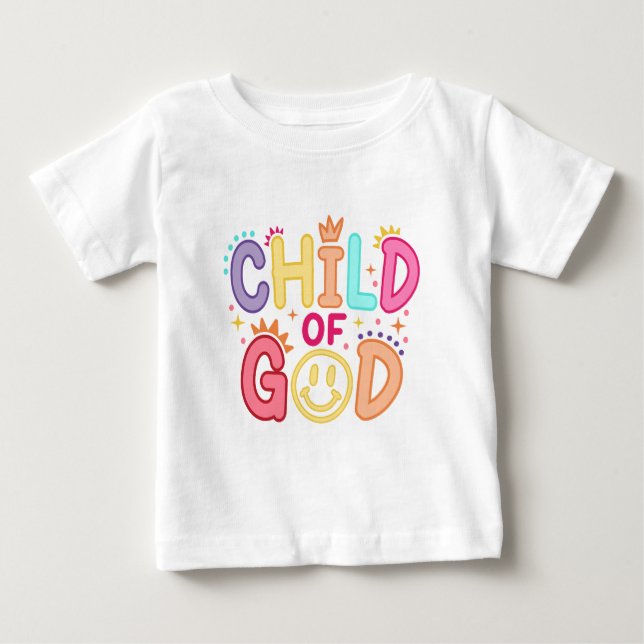 Para Bebê Camiseta Filho de Deus (Frente)