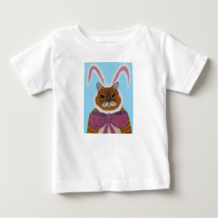 Para Bebê Camiseta Gato Maluco