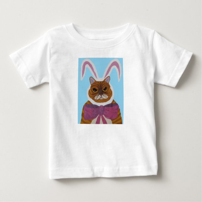 Para Bebê Camiseta Gato Maluco (Frente)
