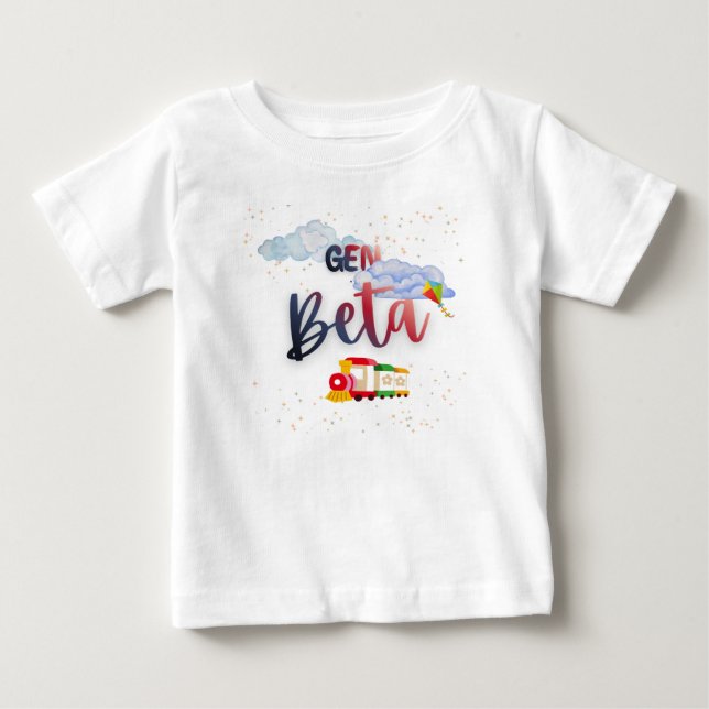 Para Bebê Camiseta Geração Beta (Frente)