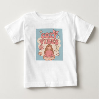 Para Bebê camiseta girl vibrações aconchegantes