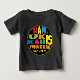 Para Bebê Camiseta "Hanukkah é Funukkah" Baby Fine Jersey
