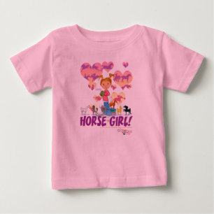 Para Bebê Camiseta Horsegirl