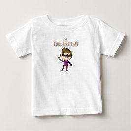 Para Bebê Camiseta I'm cool like pops
