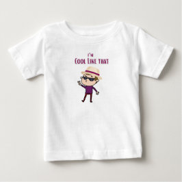 Para Bebê Camiseta I'm cool like pops