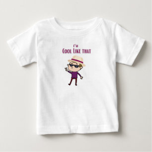 Para Bebê Camiseta I'm cool like pops