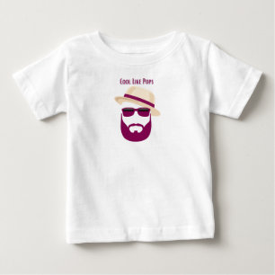 Para Bebê Camiseta I'm cool like pops