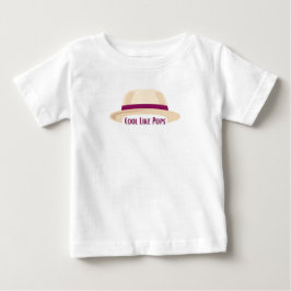 Para Bebê Camiseta I'm cool like pops