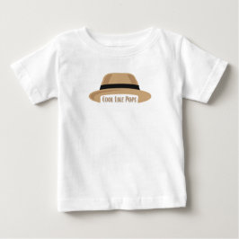 Para Bebê Camiseta I'm cool like pops