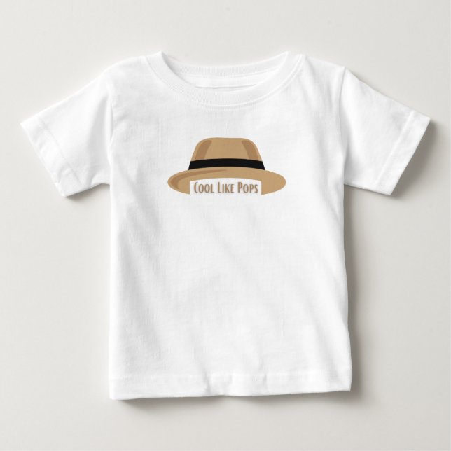 Para Bebê Camiseta I'm cool like pops (Frente)