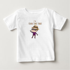 Para Bebê Camiseta I'm cool like pops