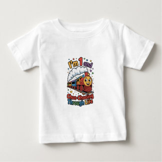 Para Bebê Camiseta Infantil 1º Aniversário Choo Chooing Atra