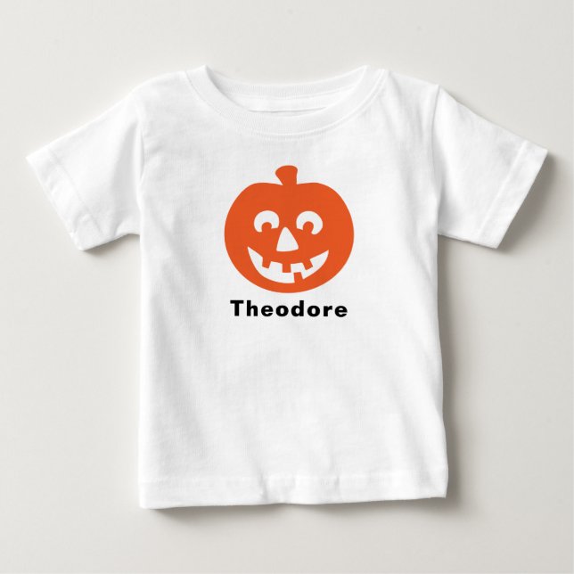 Para Bebê Camiseta Infantil Abóbora (Frente)