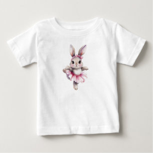 Para Bebê Camiseta Infantil Bailarina de Coelho - Roupa de B