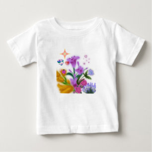 Para Bebê Camiseta Infantil Blossom Blur