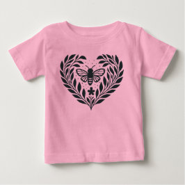 Para Bebê Camiseta Infantil Borboleta e Galhos