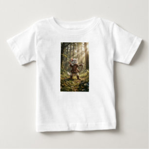 Para Bebê Camiseta Infantil Cartoon Ranger Gato Arqueira