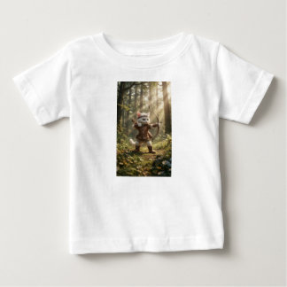 Para Bebê Camiseta Infantil Cartoon Ranger Gato Arqueira