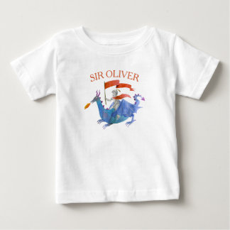 Para Bebê Camiseta Infantil Cavaleiro Montando Dragão Com No