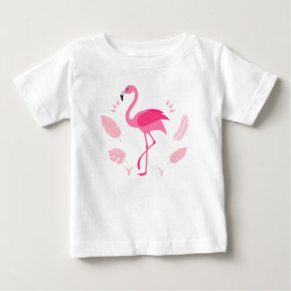 Para Bebê Camiseta infantil com flamingo rosa