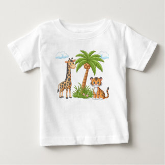 Para Bebê Camiseta infantil com Impressão de bonitinhos de a