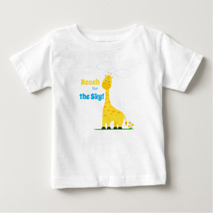 Para Bebê Camiseta infantil com uma girafa fofa