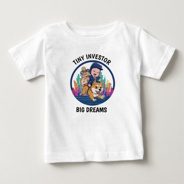 Para Bebê Camiseta Infantil Crypto Kid (Frente)