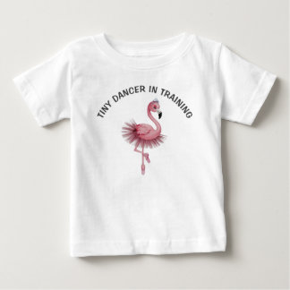 Para Bebê Camiseta Infantil Dançarino de Ballet Flamingo