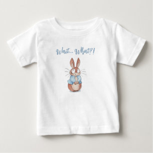 Para Bebê Camiseta Infantil de Coelho Surpreso Fofa • Aquare
