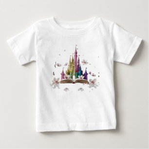 Para Bebê Camiseta Infantil de Conto de Fadas Caprichoso