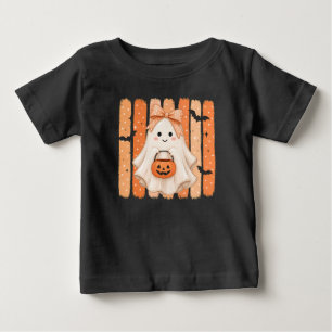 Para Bebê Camiseta Infantil de Fantasma de Halloween Fofo