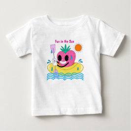 Para Bebê Camiseta Infantil de Frutas Divertidas de Verão