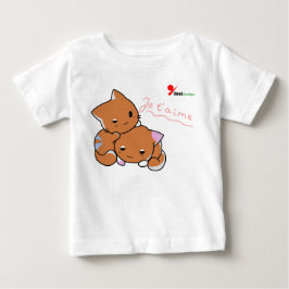 Para Bebê Camiseta Infantil de Gatinhos Brincalhões